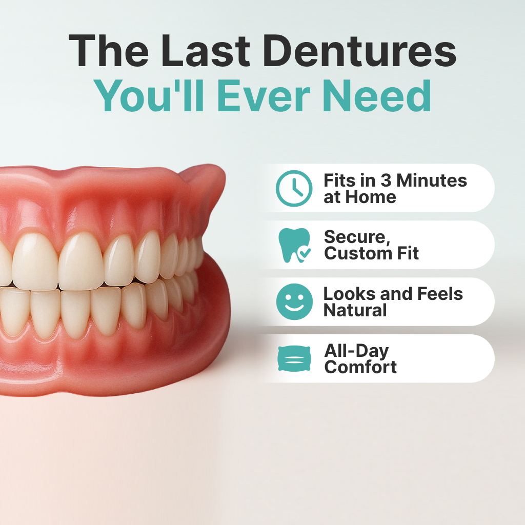 TrueEase™ Custom-Fit Full Functional Dentures